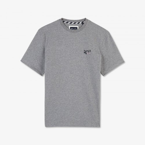 T-shirt gris  broderie 2023 - Nouvelle Zlande