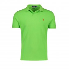 Polo vert logo orange