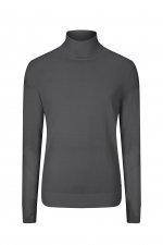 Pull col roul gris