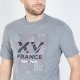 T-shirt gris  srigraphie XV de France