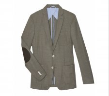 Blazer beige avec coudi res