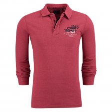 Polo manches longues NZA rouge