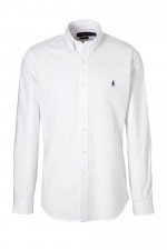 Chemise unie blanche slim fit