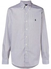 Chemise slim fit ray  noir et blanc