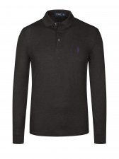 Polo gris manches longues