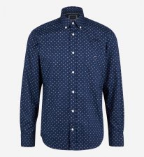 Chemise droite en coton   imprim  fleurs