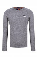 Pull col rond gris