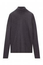 Pull gris col roul