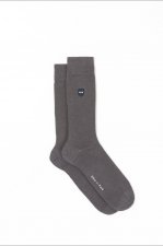 Chaussettes unies gris