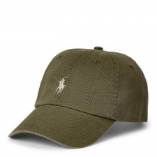 Casquette kaki logo beige