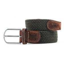 Ceinture kaki unie tress e