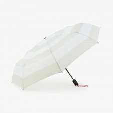 Parapluie blanc pliant   rayures