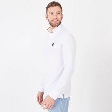Polo blanc manches longues