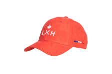 Casquette unisexe rouge corail