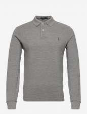 Polo manches longues gris