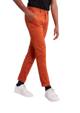 Pantalon Chino homme orange