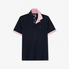Polo en coton piqu    double col