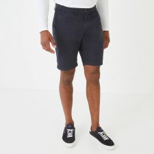Bermuda chino uni bleu marine