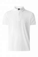 Polo blanc manches courtes