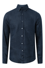 Chemise en lin Core  bleu fonc