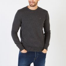 Pull col rond Edinburgh gris