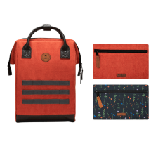 Sac   dos M dium Rouge Velours Brick Bruges