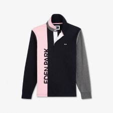 Maillot manches longues color block et broderie
