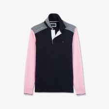 Maillot bleu fonc    broderie tricolore