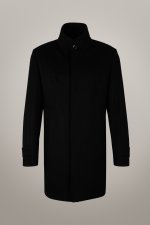 Manteau New Broadway en laine et cachemire noir