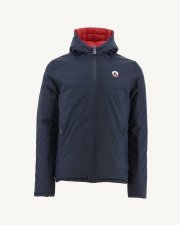 Doudoune r versible   capuche Marine Rouge Bergen