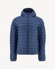 Doudoune l g re   capuche Bleu jeans Nico
