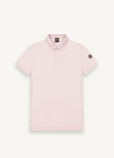 Polo en piqu  de coton stretch rose