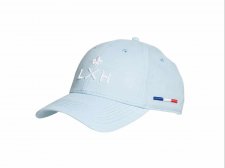 Casquette unisexe en lin bleu clair