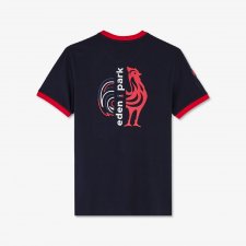 T shirt bleu marine   s rigraphie XV de France dos