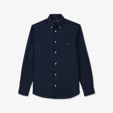 Chemise bleu marine avec d tails fleuris