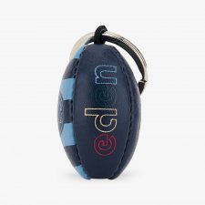 Porte cl s ballon de rugby   s rigraphies multicol