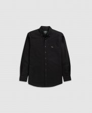 Chemise slim en coton oxford Gunn Noir