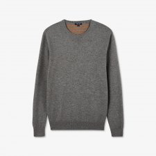 Pull gris moyen en laine m lang e