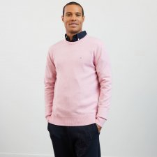 Pull Col rond Edinburgh rose