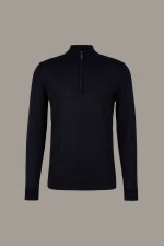 Pull over   zip Marek  bleu fonc