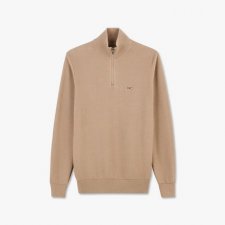 Pull camionneur beige