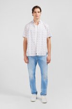 Chemisette blanche imprim e exclusif fleurs