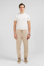 Pantalon   taille  lastiqu e en lyocell m lang