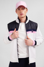 Sweatshirt zipp  en coton m lang  blanc