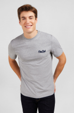 T shirt gris clair   broderies