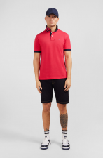 Polo rouge manches courtes