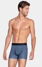 Pack de 2 boxers bleu uni et micro motifs EP