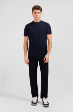 T shirt   manches courtes bleu marine