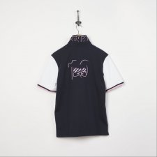 Maillot bleu fonc  colorblock   broderie n 10 au d