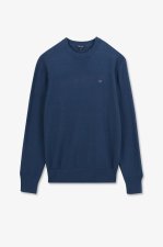 Pull bleu en lin m lang